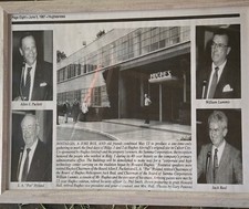 Howard Hughes Building Sign 1940s Aviation Aviator Airplane Engine Plane   picture