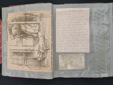 1899 antique BABY SCRAPBOOK boston ma CROSBY ROSS telegrams letters cards photos picture