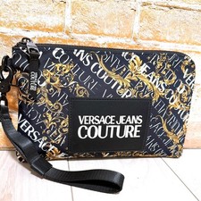Versace Jeans Couture Nylon Clutch Bag Women’s Compact Stylish Black picture