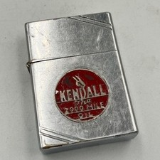 Rare 1936-37 Zippo Square Model Lighter Kendall Metaliq Diagonal Line Vintage picture