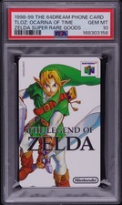 1998-99 64Dream Zelda Ocarina Of Time Link Phone Card PSA 10 - *ONLY 10 COPIES* picture