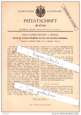 Original patent - Julius Alfred Bourry in Zurich, 1888, burner for flammable picture