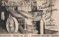 Die dicke Bertha Basement Madison Square Garden Albertype  picture