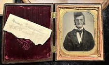 Important Oregon History SAMUEL KIMBROUGH BARLOW Pioneer Tintype Photo HISTORIC picture