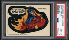1975 Topps Ghost Rider RC PSA 10 Rookie Comic Book Heroes Sticker picture
