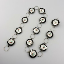 Exceptional Zuni Artist Signed Sterling Silver Concho Inlay Belt Southwestern picture