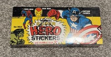 1967 Marvel WAX BOX BBCE Authenticated Philadelphia Super Hero Stickers SEALED picture