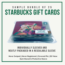 Starbucks Cards NEW 2002–2018 Random Lots of 25–1000 - Bulk Discounts picture