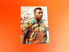 Rare 1966 PELE ARAL FOOTBALL WORLD CUP Original Hand Signed picture