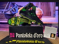 Vintage Handmade Football Boots Pantofola d’Oro “J. Klinsmann”, size 43 new picture