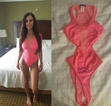 Whitney Westgate adult actress worn signed swimsuit Model Penthouse Pet 2013 picture