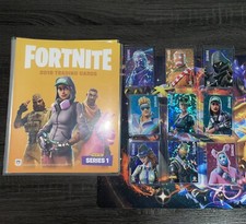 ❗️ALL 9 FORTNITE PANINI RARE PROMO SEASON 1 HOLO FOIL CARDS, P1-P9 With Binder❗️ picture