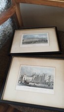 TWO VINTAGE W. DEEBLE ENGRAVINGS - THE PARLIAMENT HOUSE & EAST SIDE PARK QUARE picture