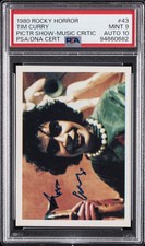 1980 ROCKY HORROR PICTURE SHOW TIM CURRY AUTO #43 MUSIC CRITIC PSA 9 AUTO 10 picture