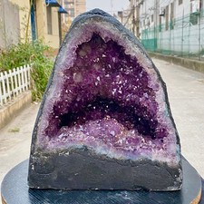 46.29LB Large Natural Amethyst Geode Cathedral Crystal Cluster Specimen Healing picture