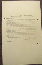 CIVIL WAR BATTLE OF GETTYSBURG ARMY THE POTOMAC  JULY 4 1863  VICTORY  ORDER picture