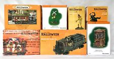 Dept 56 Lot of 7: HAUNTED RAILS Set HALLOWEEN Sleeper, Caboose, Clown, Tower D56 picture