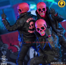 Perfect Mezco Toyz 1/12 Collective Pink Skulls Chaos Club Deluxe Set Action New picture