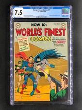World's Finest Comics #71 CGC 7.5 White Superman Batman Begins 3rd Highest Grade picture
