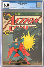 Action Comics 40 CGC 6.0 CR/OW 1949 1st Appearance Star Spangled Kid picture