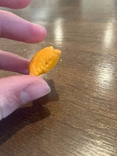 Puffed up cheez it, orange, salted, puffed, delicious picture