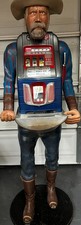 Mills 5c Hand Carved Miner Hand Carved Figure Slot Machine Sanchez picture
