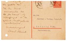 Edvard Munch Letter Signed - Gives Permission to Reproduce His