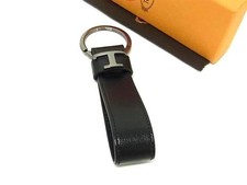 TODS T Timeless Leather Keychain Black SA Grade 14cm Accessory picture