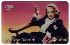 $6.00 Marlene Dietrich: by Diff. Artists: Reg & Gold Matched Set of 8 Phone Card picture