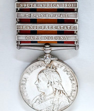 Died disease Paget's Horse/Bedfordshire Yeomanry Boer War medal Bromley pre WW1 picture