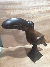 Antique Brazilian Toucan Wood Carving from Luthier Estate picture