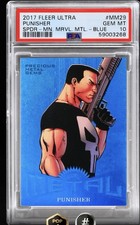 2017 Fleer Ultra Marvel Spider-Man Metal PMG Blue /49 Punisher POP 1 picture