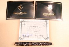 Conway Stewart Elite Gold Series Solid 18k Gold LE Cracked Ice FP, Boxed, c1999 picture
