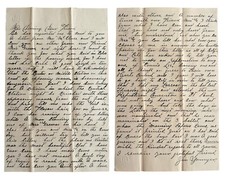 Outlaw JIM YOUNGER Rare Signed Letter from JAMES-YOUNGER GANG picture