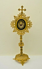 + Ornate Antique Veneration Reliquary w/ Relic of St. Andrew Avellino + (CA82) picture