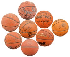 Hoard of ( 8 ) 1992 Dream Signed Basketball w/ Michael Jordan AUTO JSA + PSA LOA picture