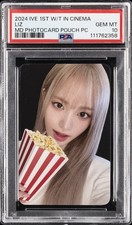 2024 LIZ IVE CINEMA POP-UP STORE POUCH PHOTOCARD PSA 10 picture
