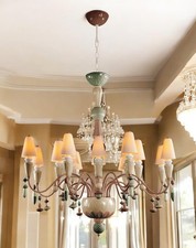 Lladro Ivy and Seed 16 Lights Chandelier. Medium Flat Model. Spices 01023859 picture