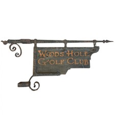 Woods Hole Golf Club Antique Sign from Cape Cod picture