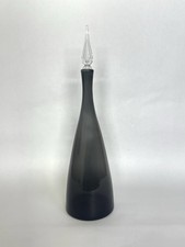 Vintage Blenko Charcoal 920 L Glass Decanter – Winslow Anderson - w/ Stopper picture