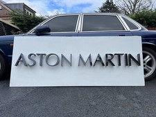 RARE 2000’s ASTON MARTIN LAGONDA ILLUMINATED DEALERSHIP SHOWROOM GARAGE SIGN picture