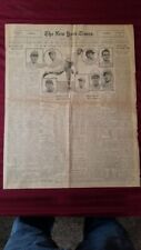 1915 New York Times “VERY RARE PHOTO Of “MLB”  “H-O-F” MATHEWSON” 107 Years Old picture