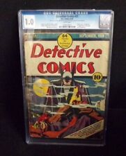 DETECTIVE COMICS BATMAN #31 DC COMICS GOLDEN AGE CGC GRADE 1.0 1ST BATPLANE MONK picture