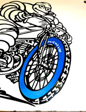 (1920s) RAREST OF RARE MICHELIN SIGN Circa:1923 picture