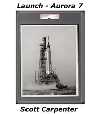 Original Type 1 NASA Photograph PSA Aurora 7 Launch Scott Carpenter picture
