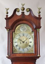 Scottish Grandfather Tall-Case Clock with Fine Inlay and Beautiful Brass Dial picture