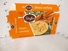STOUFFER'S 1960s LOBSTER NEWBURG seafood vintage frozen food box TV dinner picture