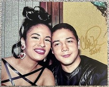 Chris Perez Signed In Person 8x10 Photo w/ Selena Quintanilla Selena y Los Dinos picture