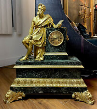 Rare HUGE Antique Honoré Pons Monumental Sized French Empire Mantel Clock picture