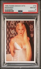 1995 PANINI SMASH HITS STICKERS #79 MADONNA PSA 8 picture